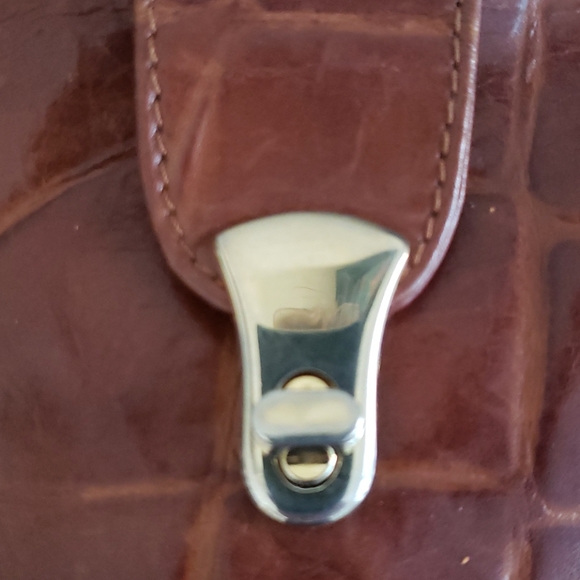 VTG Paola Lungo brown Ital leather crossbody bag - Picture 7 of 16